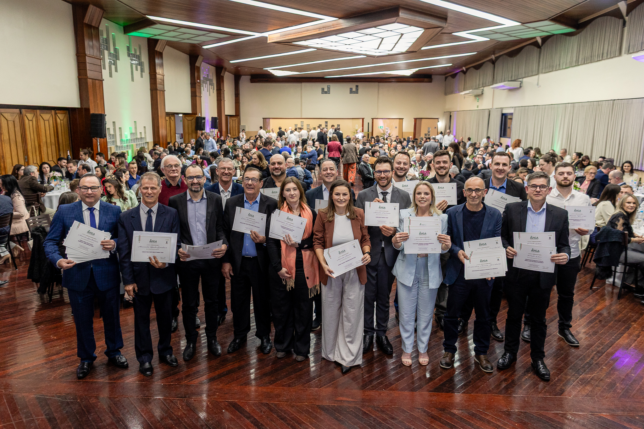 Cooperativa Vinícola Garibaldi comemora conquistas em concurso realizado em Garibaldi - Crédito: Igor Guedes